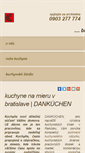 Mobile Screenshot of dankuchen-kuchyne.sk